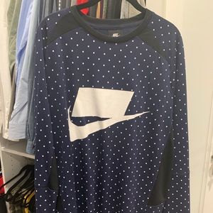Men’s Nike Sportswear Navy Long Sleeve Shirt